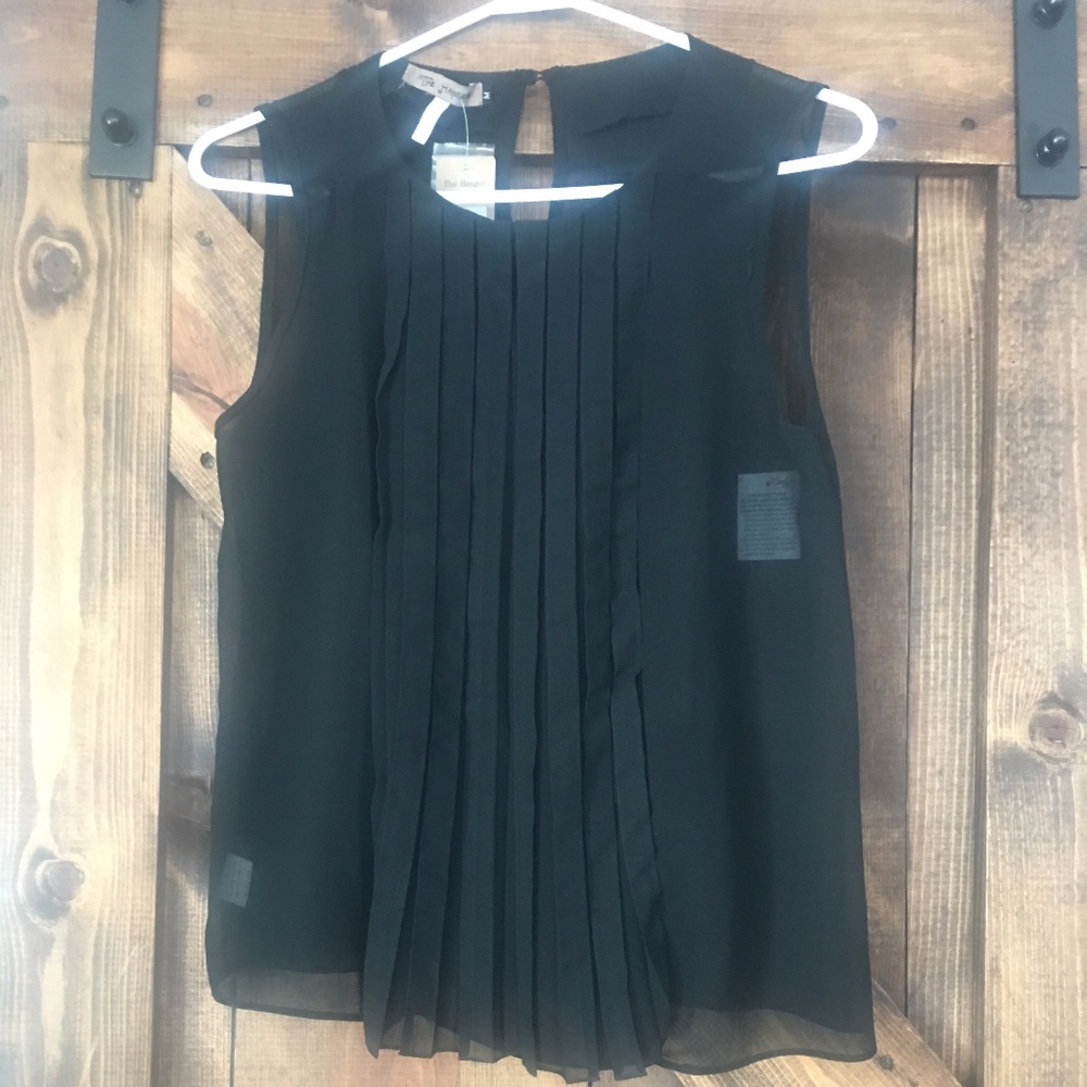 Pleated Flowy Tank Top